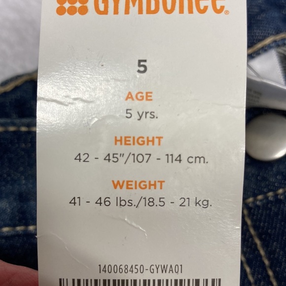 NWT vintage Gymboree adjustable waist embroidered flower flare jeans girls 5 - Picture 10 of 11